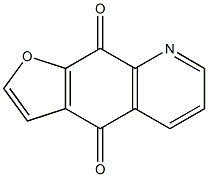 フロ[3,2-g]キノリン-4,9-ジオン 化学構造式