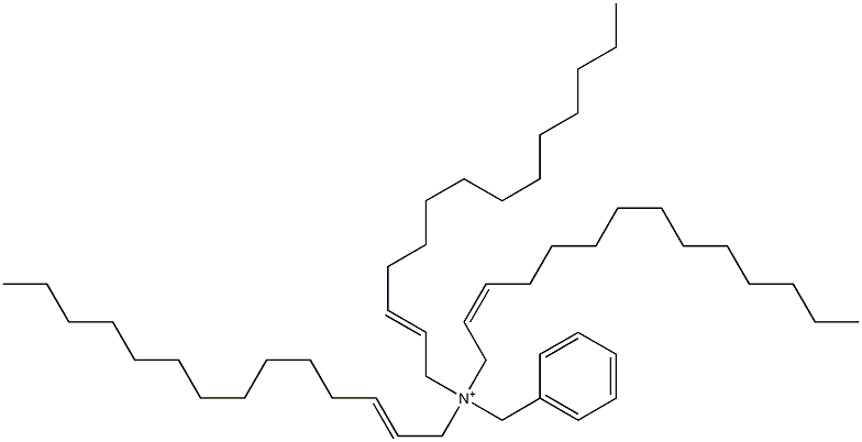Tri(2-tetradecenyl)benzylaminium Structure
