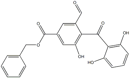 3-Formyl-5-hydroxy-4-(2,6-dihydroxybenzoyl)benzoic acid benzyl ester|