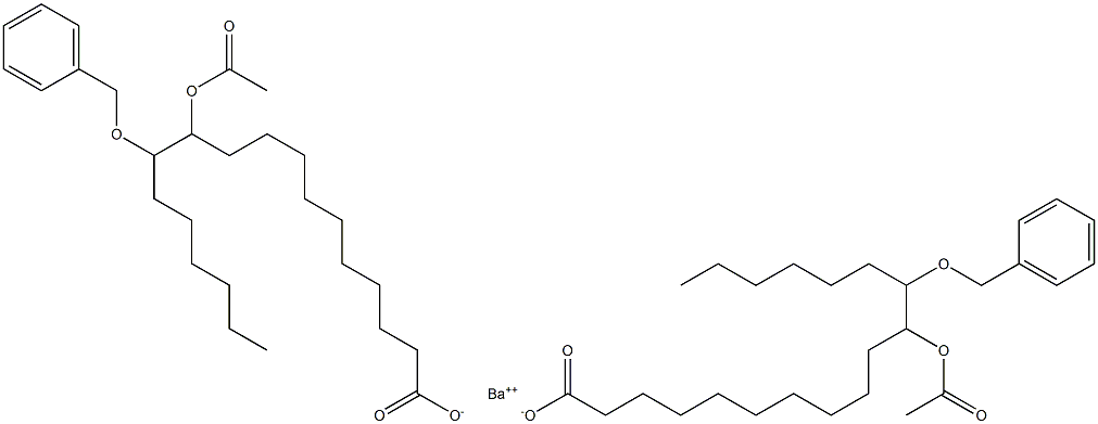 Bis(12-benzyloxy-11-acetyloxystearic acid)barium salt