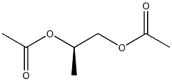 [R,(+)]-1,2-プロパンジオールジアセタート 化学構造式