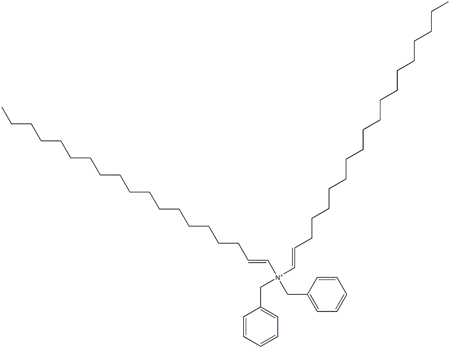 Di(1-nonadecenyl)dibenzylaminium Structure