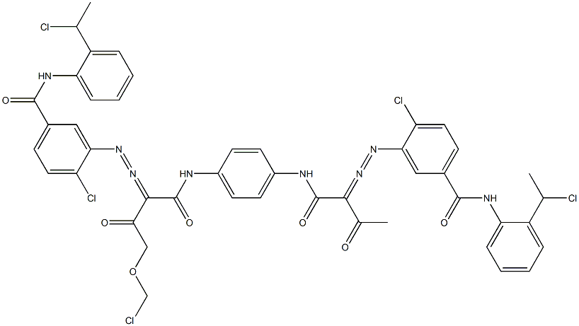 3,3'-[2-(Chloromethoxy)-1,4-phenylenebis[iminocarbonyl(acetylmethylene)azo]]bis[N-[2-(1-chloroethyl)phenyl]-4-chlorobenzamide]