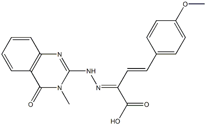 2-[2-[(3,4-Dihydro-3-methyl-4-oxoquinazolin)-2-yl]hydrazono]-4-(4-methoxyphenyl)-3-butenoic acid