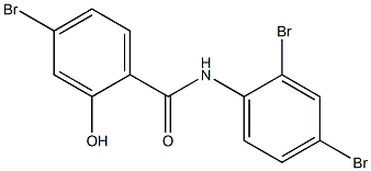 2',4,4'-Tribromo-2-hydroxybenzanilide 结构式