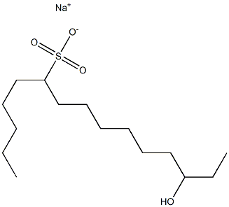  13-Hydroxypentadecane-6-sulfonic acid sodium salt