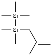 1-(2-メチルアリル)-1,1,2,2,2-ペンタメチルジシラン 化学構造式