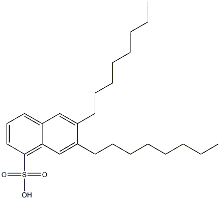 6,7-Dioctyl-1-naphthalenesulfonic acid Structure