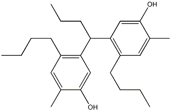 5,5'-Butylidenebis(2-methyl-4-butylphenol),,结构式