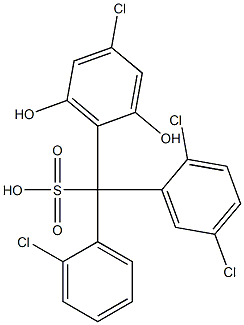  (2-Chlorophenyl)(2,5-dichlorophenyl)(4-chloro-2,6-dihydroxyphenyl)methanesulfonic acid