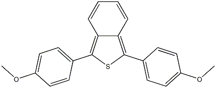 1,3-ジ(p-メトキシフェニル)ベンゾ[c]チオフェン 化学構造式