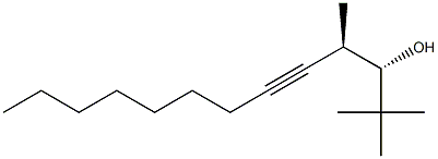 (1S,2R)-1-tert-Butyl-2-methyl-3-undecyn-1-ol,,结构式