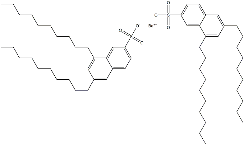 Bis(6,8-didecyl-2-naphthalenesulfonic acid)barium salt Structure