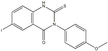 1,2-Dihydro-3-(4-methoxyphenyl)-6-iodo-2-thioxoquinazolin-4(3H)-one