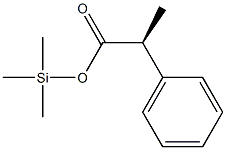 (αS)-α-メチルベンゼン酢酸トリメチルシリル 化学構造式