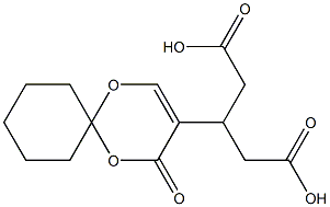 Diacetic acid (4-oxo-1,5-dioxaspiro[5.5]undec-2-en-3-yl)methylene ester|