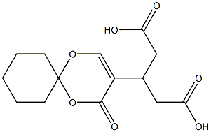  Diacetic acid (4-oxo-1,5-dioxaspiro[5.5]undec-2-en-3-yl)methylene ester