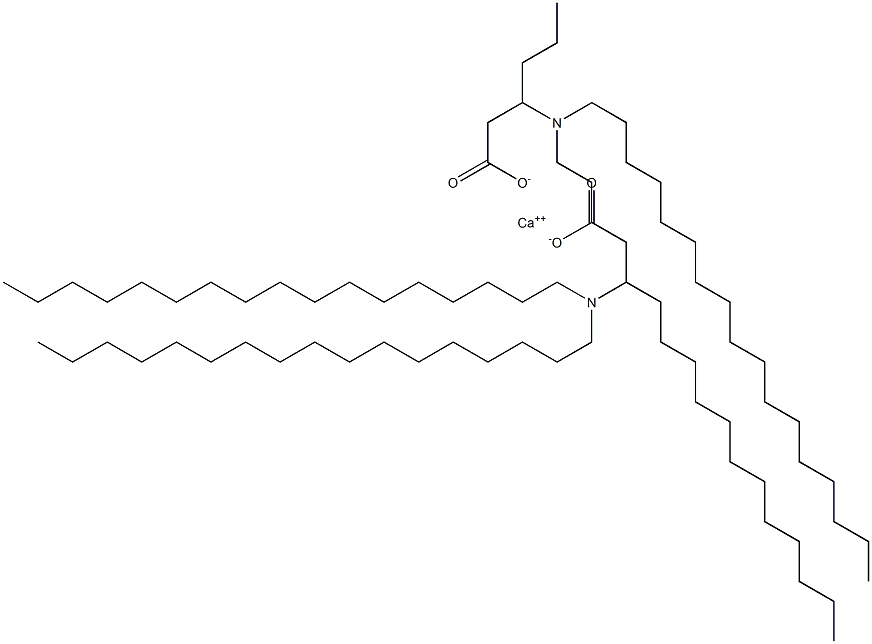 Bis[3-(diheptadecylamino)hexanoic acid]calcium salt,,结构式