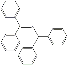 1,1,3,3-テトラフェニル-1-プロペン 化学構造式
