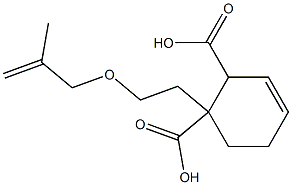 3-シクロヘキセン-1,2-ジカルボン酸水素1-[2-(メタリルオキシ)エチル] 化学構造式