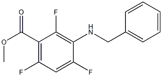 3-Benzylamino-2,4,6-trifluorobenzoic acid methyl ester Struktur