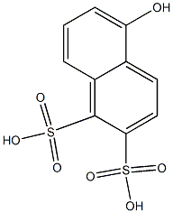 5-Hydroxy-1,2-naphthalenedisulfonic acid Struktur