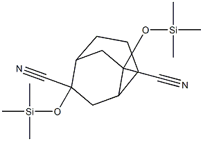 6,8-Bis(trimethylsilyloxy)bicyclo[3.2.2]nonane-6,8-dicarbonitrile Structure