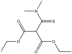 2-(Dimethylaminothiocarbonyl)malonic acid diethyl ester 结构式