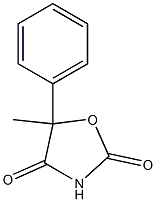 5-Phenyl-5-methyloxazolidine-2,4-dione Structure