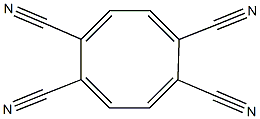 シクロオクタテトラエン-1,4,5,8-テトラカルボニトリル 化学構造式