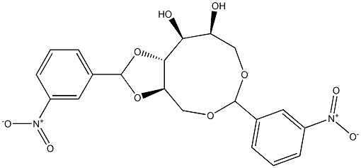 1-O,6-O:2-O,3-O-Bis(3-nitrobenzylidene)-L-glucitol Structure