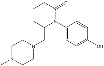 N-(4-Hydroxyphenyl)-N-[1-methyl-2-(4-methyl-1-piperazinyl)ethyl]propionamide Structure