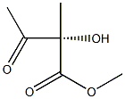 [S,(+)]-2-ヒドロキシ-2-メチルアセト酢酸メチル 化学構造式