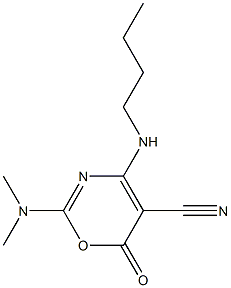 2-Dimethylamino-4-butylamino-6-oxo-6H-1,3-oxazine-5-carbonitrile