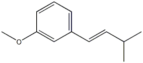 (E)-1-(3-Methoxyphenyl)-3-methyl-1-butene Structure
