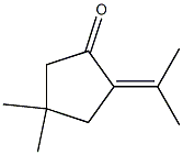 2-イソプロピリデン-4,4-ジメチルシクロペンタノン 化学構造式