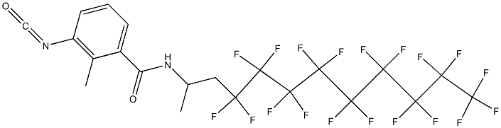 3-Isocyanato-2-methyl-N-[2-(nonadecafluorononyl)-1-methylethyl]benzamide Structure