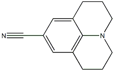 2,3,6,7-テトラヒドロ-1H,5H-ベンゾ[ij]キノリジン-9-カルボニトリル 化学構造式