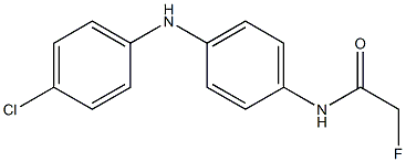 2-Fluoro-4'-(4-chloroanilino)acetoanilide Structure