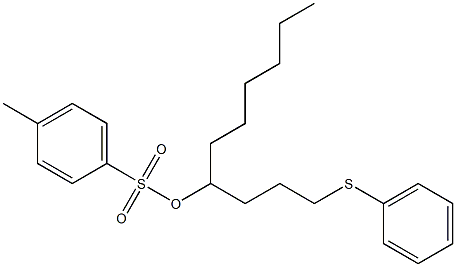 4-Methylbenzenesulfonic acid 1-(3-phenylthiopropyl)heptyl ester|