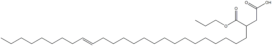 3-(16-Pentacosenyl)succinic acid 1-hydrogen 4-propyl ester Struktur