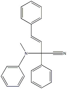  2,4-Diphenyl-2-(N-methylphenylamino)-3-butenenitrile