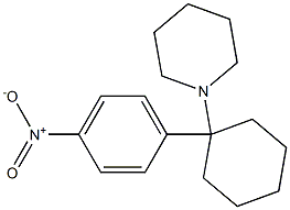 1-[1-(4-Nitrophenyl)cyclohexyl]piperidine Structure