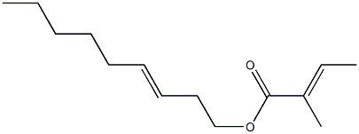 (E)-2-Methyl-2-butenoic acid 3-nonenyl ester