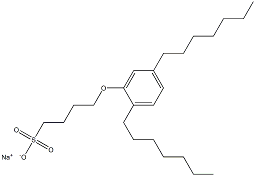 4-(2,5-Diheptylphenoxy)butane-1-sulfonic acid sodium salt|