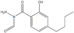 4-Butylsalicylic acid N-formyl hydrazide,,结构式