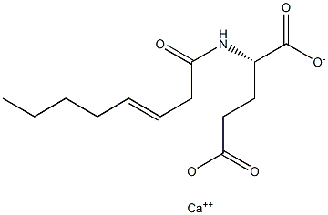 N-(3-Octenoyl)glutamic acid calcium salt Structure