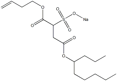 2-(Sodiosulfo)succinic acid 4-nonyl 1-(3-butenyl) ester,,结构式