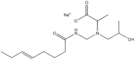  2-[N-(2-Hydroxypropyl)-N-(5-octenoylaminomethyl)amino]propionic acid sodium salt