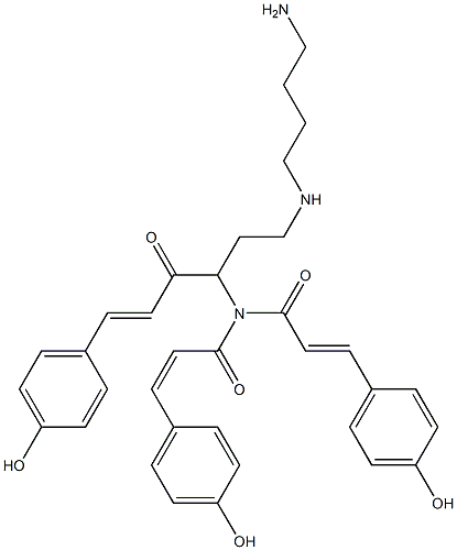 Tri-p-coumaroylspermidine Struktur